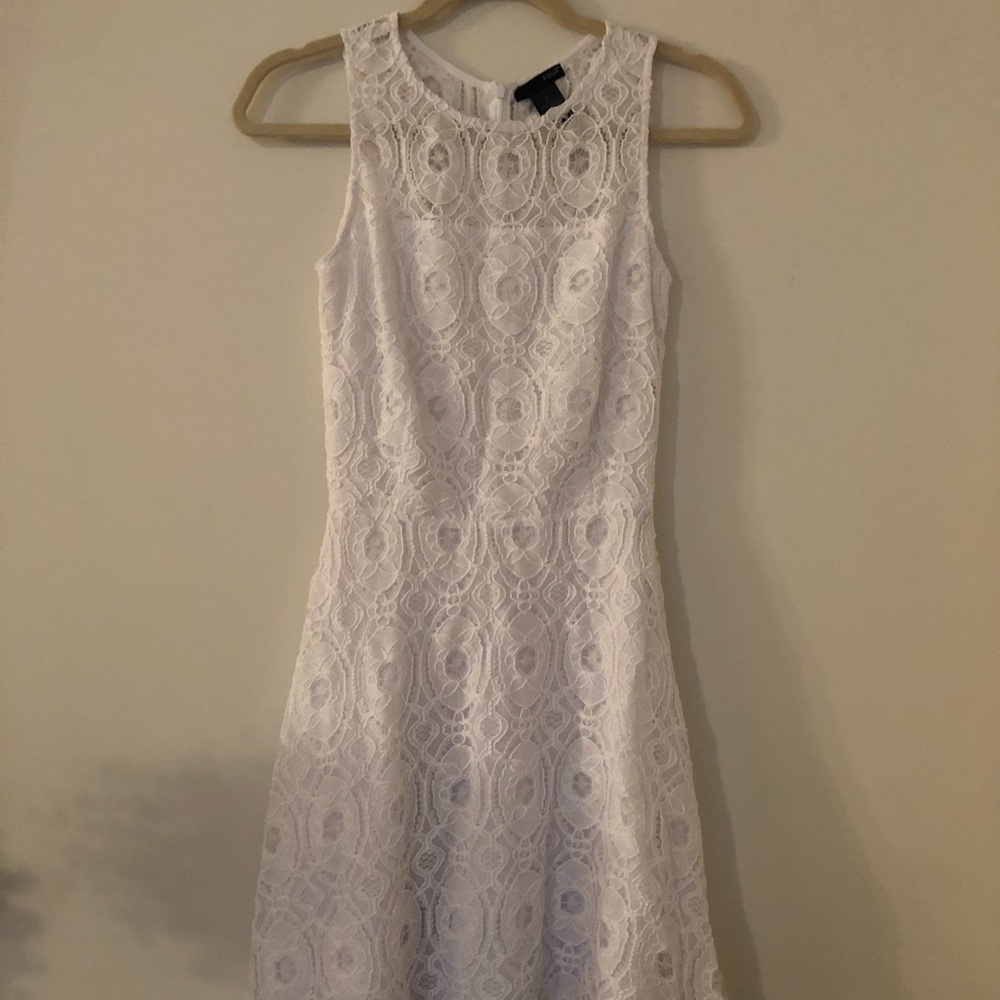 White patterned dress